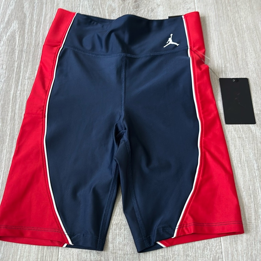 Nike Jordan Woman’s Tight Fit Shorts Blue/Red size S
